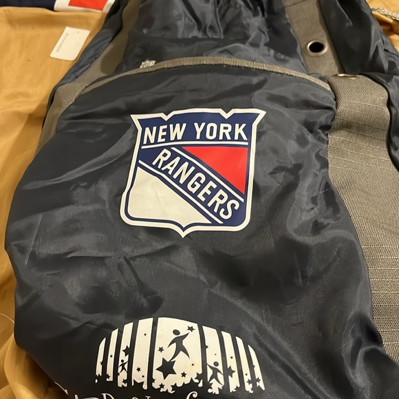 ALL 4 NEW York Rangers items 90th Anniversary Hat, Knapsack & T-Shirts 2022-2025 - Picture 4 of 11
